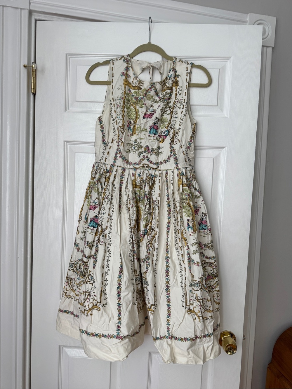 RARE Vintage J. Crew Cream ‘Versailles’ Dress Circa 2007 Impossible to Find! - Picture 3 of 9